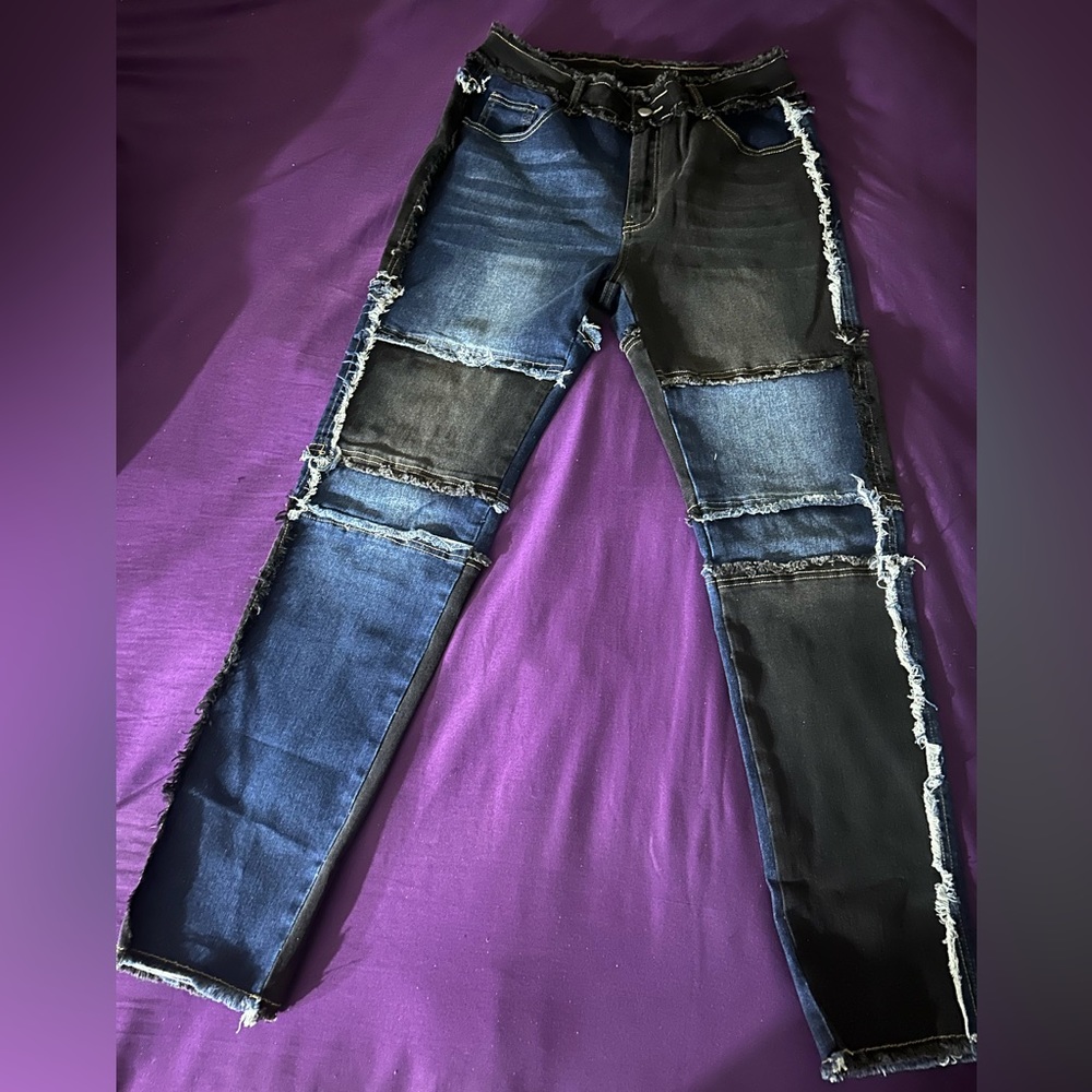 Women jeans with patches